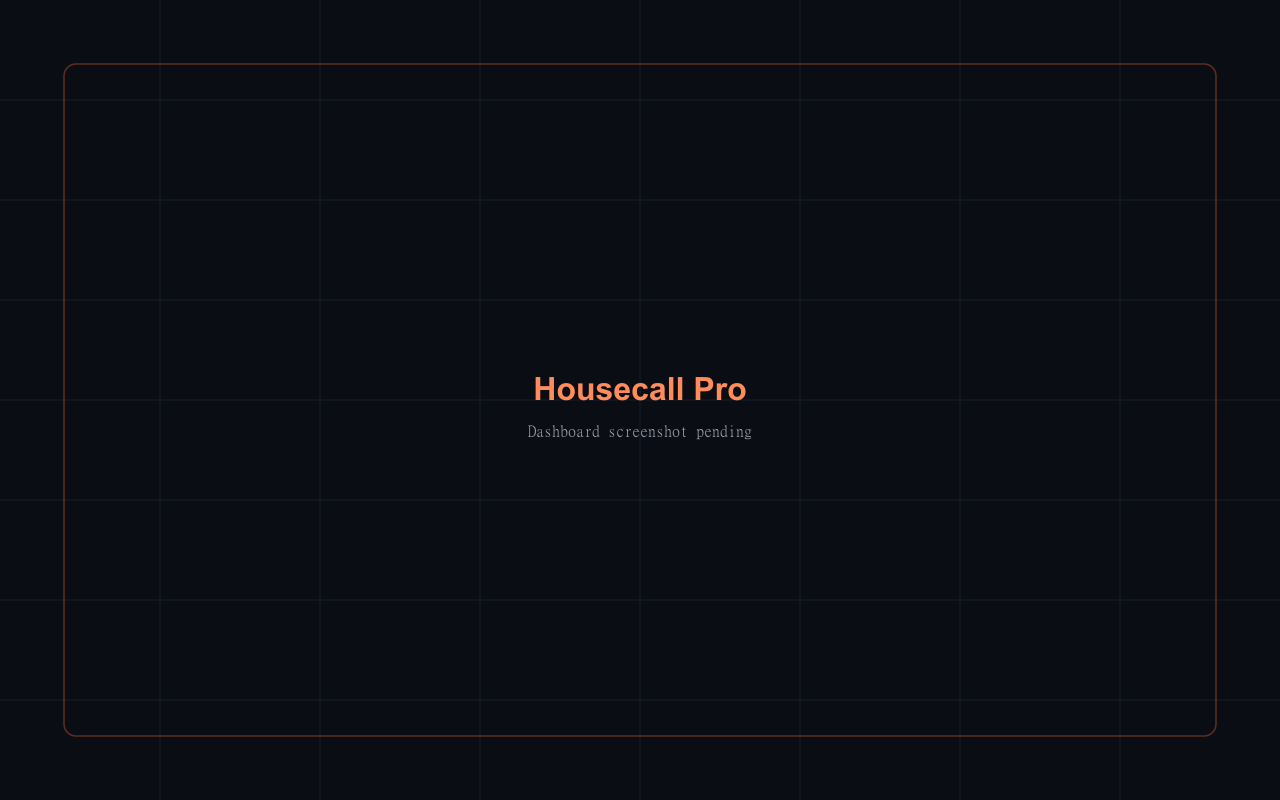 Housecall Pro dashboard screenshot